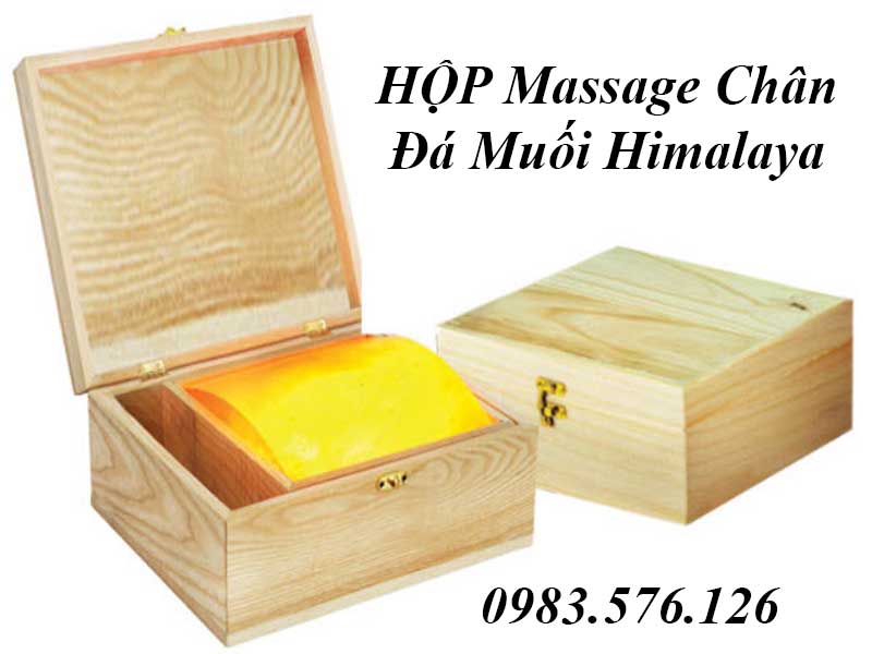 Hộp massage Chân Đá Muối Mặt Cong Loại 1